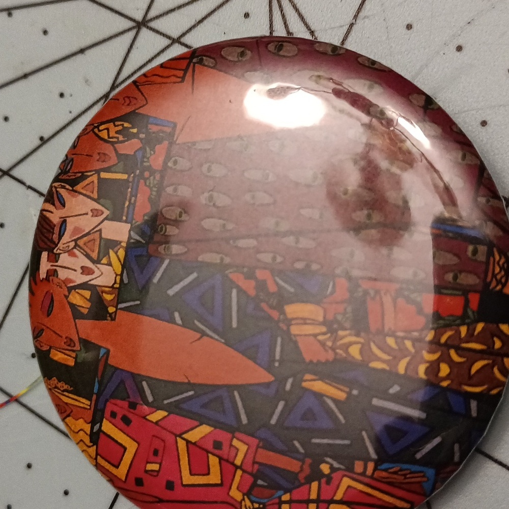 Abstract Art Pin 2" - Picture 2 of 3